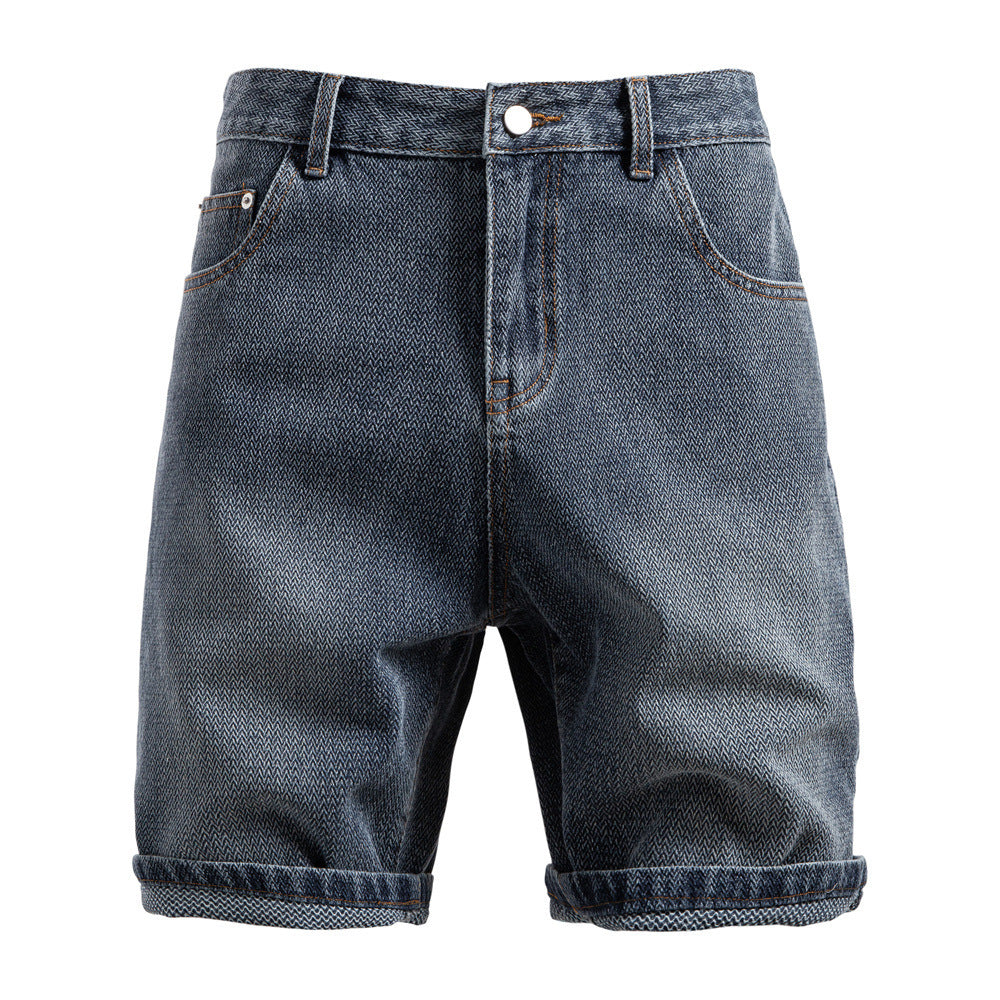 Shorts Hombre BLUE FADE – Diseño Casual con Estilo Desgastado