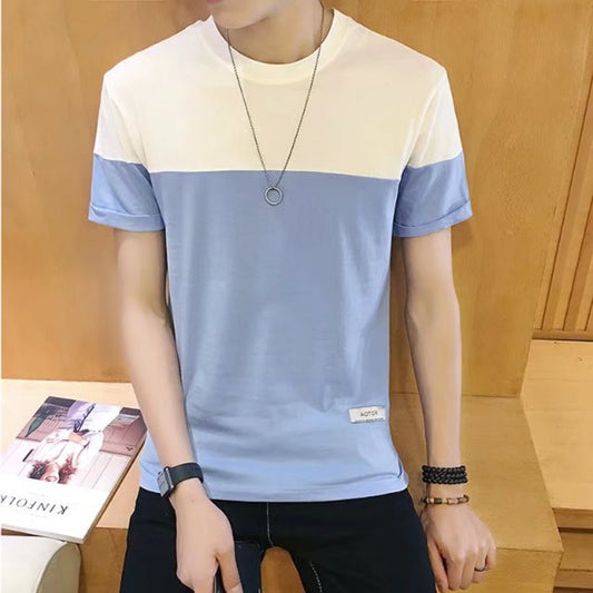 Camiseta Hombre DUAL TONE – Estilo Minimalista con Contraste Sutil