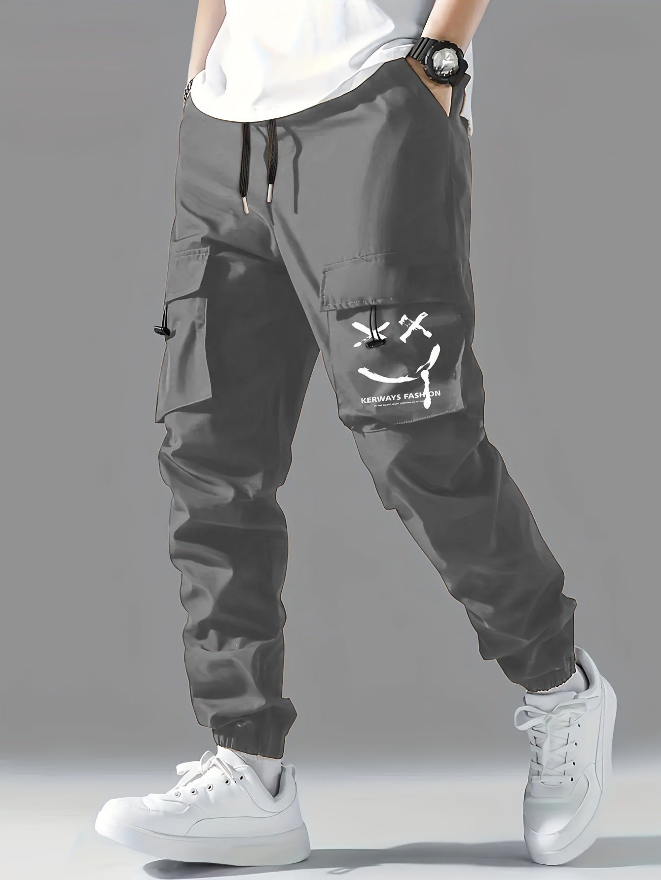 Pantalón Hombre SMILEY CARGO – Estilo Urbano con Detalles Únicos