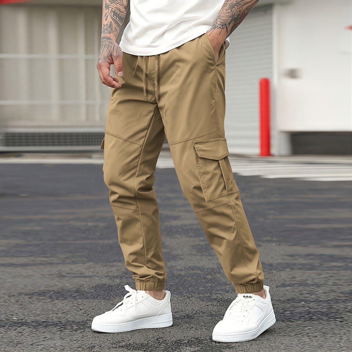 Pantalón Hombre BLACK CARGO – Funcionalidad y Estilo Urbano
