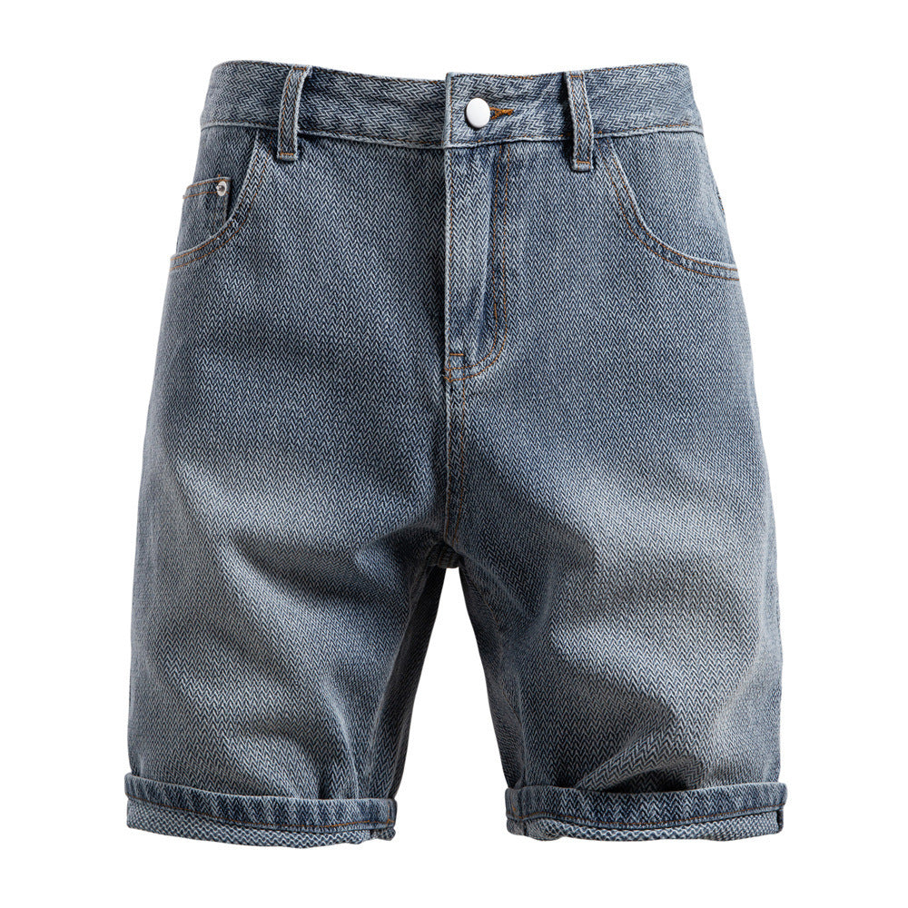 Shorts Hombre BLUE FADE – Diseño Casual con Estilo Desgastado