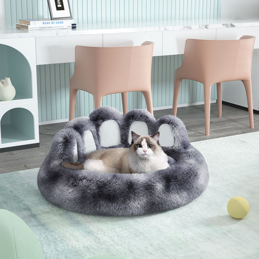 Bonita cama con forma de pata de oso para gatos o perros