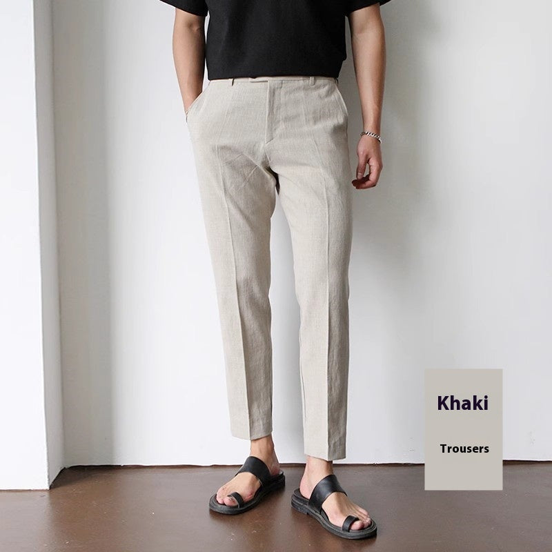 Pantalón Hombre WHITE LINEN – Frescura y Estilo Minimalista