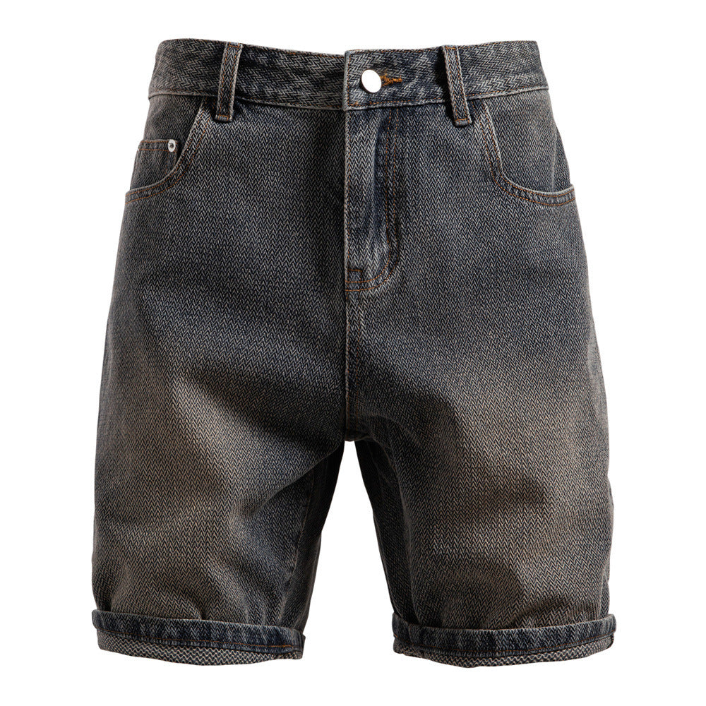 Shorts Hombre BLUE FADE – Diseño Casual con Estilo Desgastado
