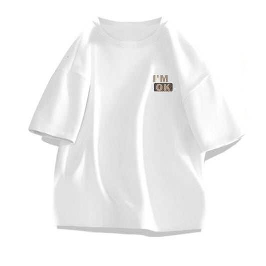 Camiseta Hombre I'M OK – Minimalismo con Mensaje Directo