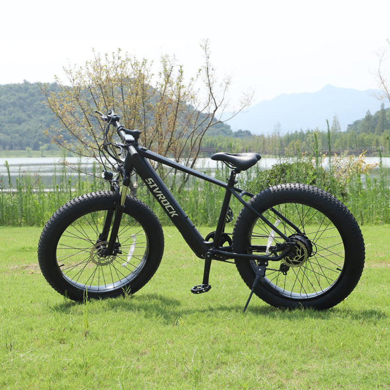 Bicicleta profesional para adultos 26 X 4.0 Inches Fat Tire Electric Mountain Bicycle, 1000W Motor 48V 15Ah Ebike For Trail Riding, Excursion And Commute, UL And GCC Certified