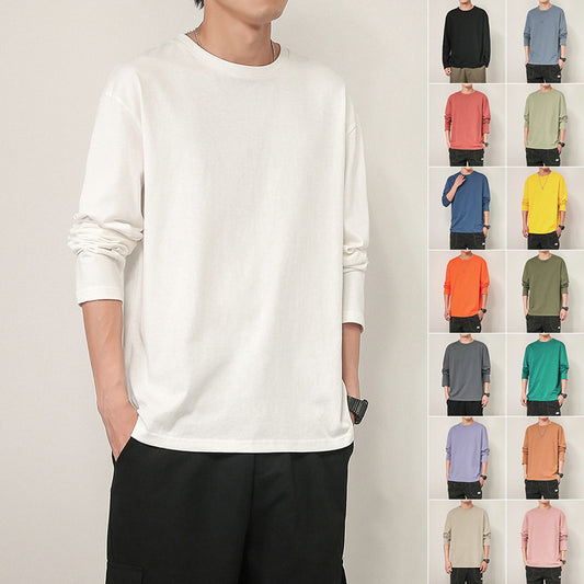 Camiseta Hombre CLASSIC LONG-SLEEVE – Estilo Minimalista con Variedad de Colores