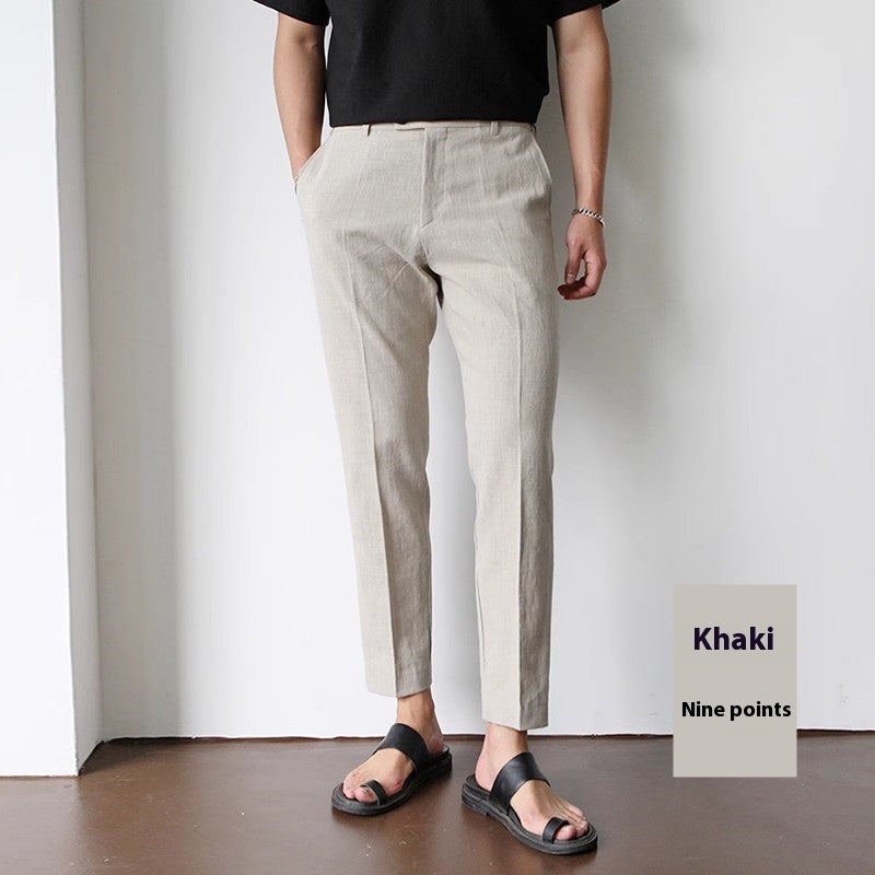 Pantalón Hombre WHITE LINEN – Frescura y Estilo Minimalista