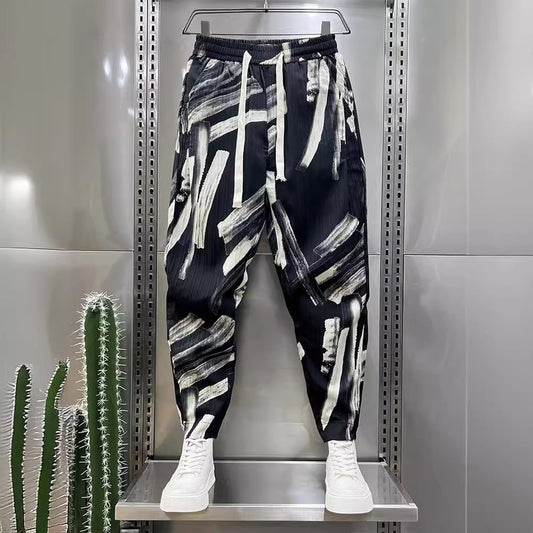 Jogger Hombre BRUSHSTROKE BLACK – Estilo Creativo con Toque Artístico