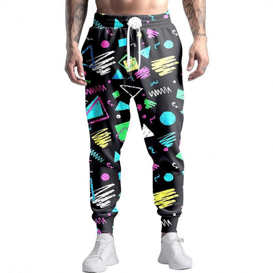 Jogger Hombre RETRO VIBES – Estilo Único con Patrón Abstracto