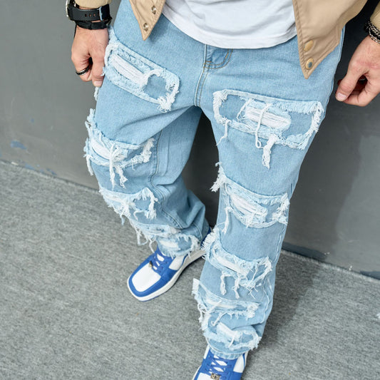 Jeans Hombre HEAVY DISTRESSED – Estilo Urbano con Actitud Rebelde