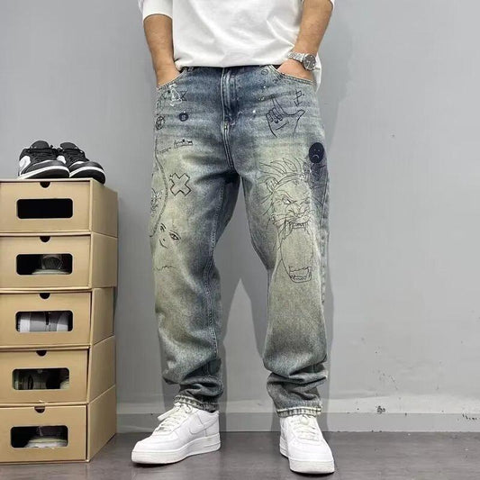 Jeans Hombre ARTISTIC BLUE – Expresión Creativa con Estilo Urbano