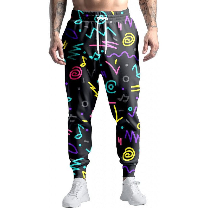 Jogger Hombre RETRO VIBES – Estilo Único con Patrón Abstracto
