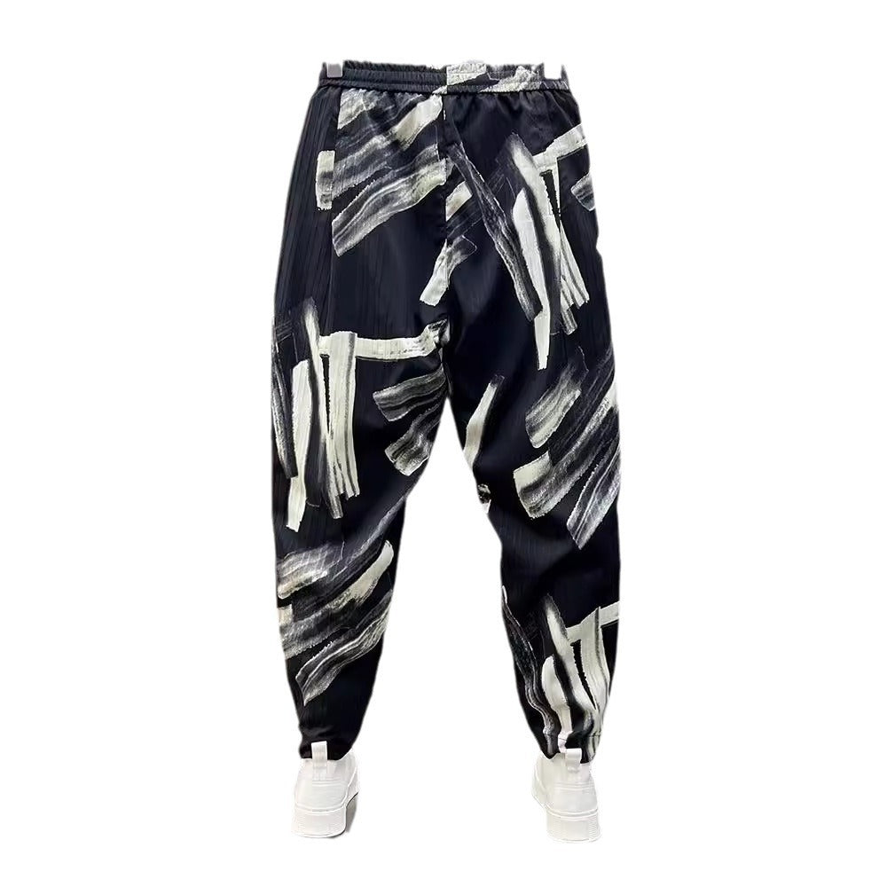 Jogger Hombre BRUSHSTROKE BLACK – Estilo Creativo con Toque Artístico
