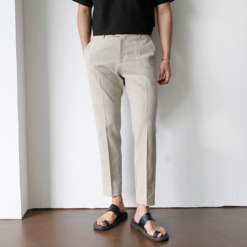 Pantalón Hombre WHITE LINEN – Frescura y Estilo Minimalista