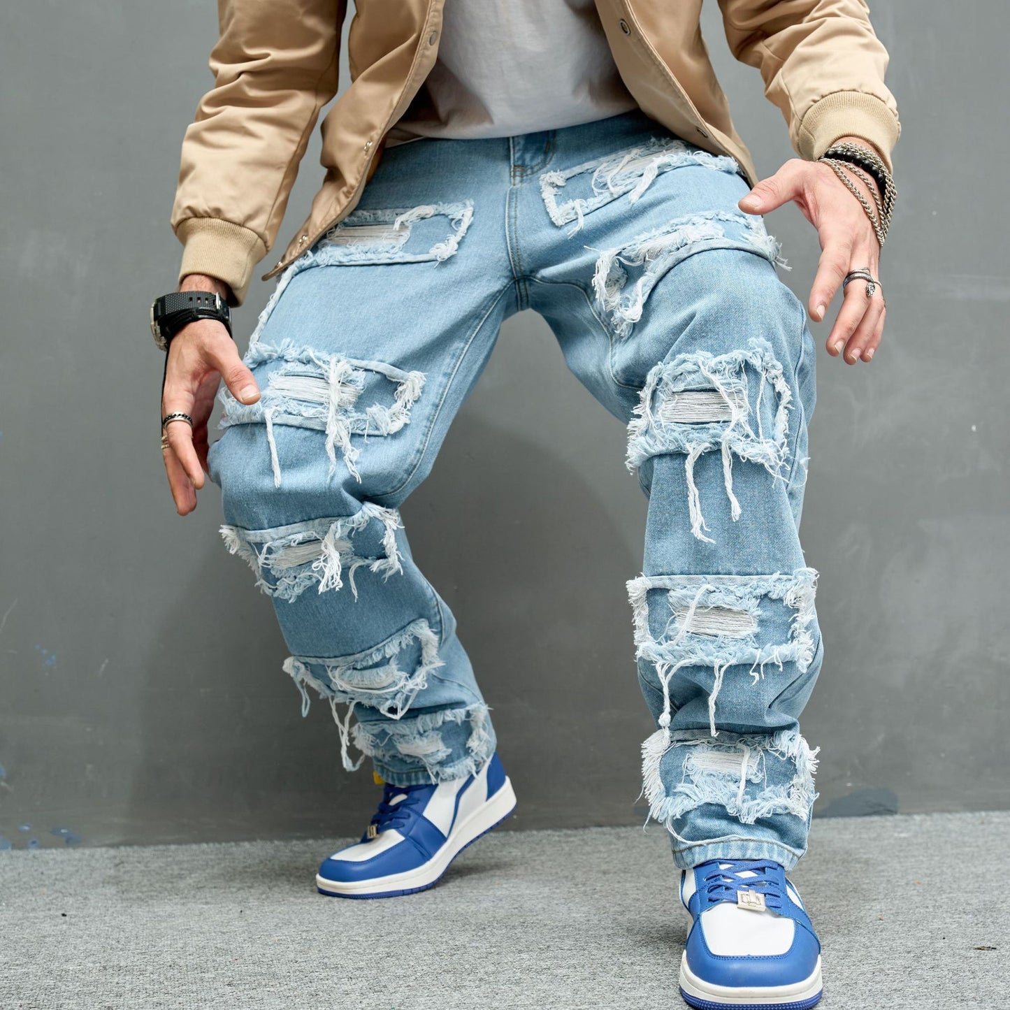 Jeans Hombre HEAVY DISTRESSED – Estilo Urbano con Actitud Rebelde