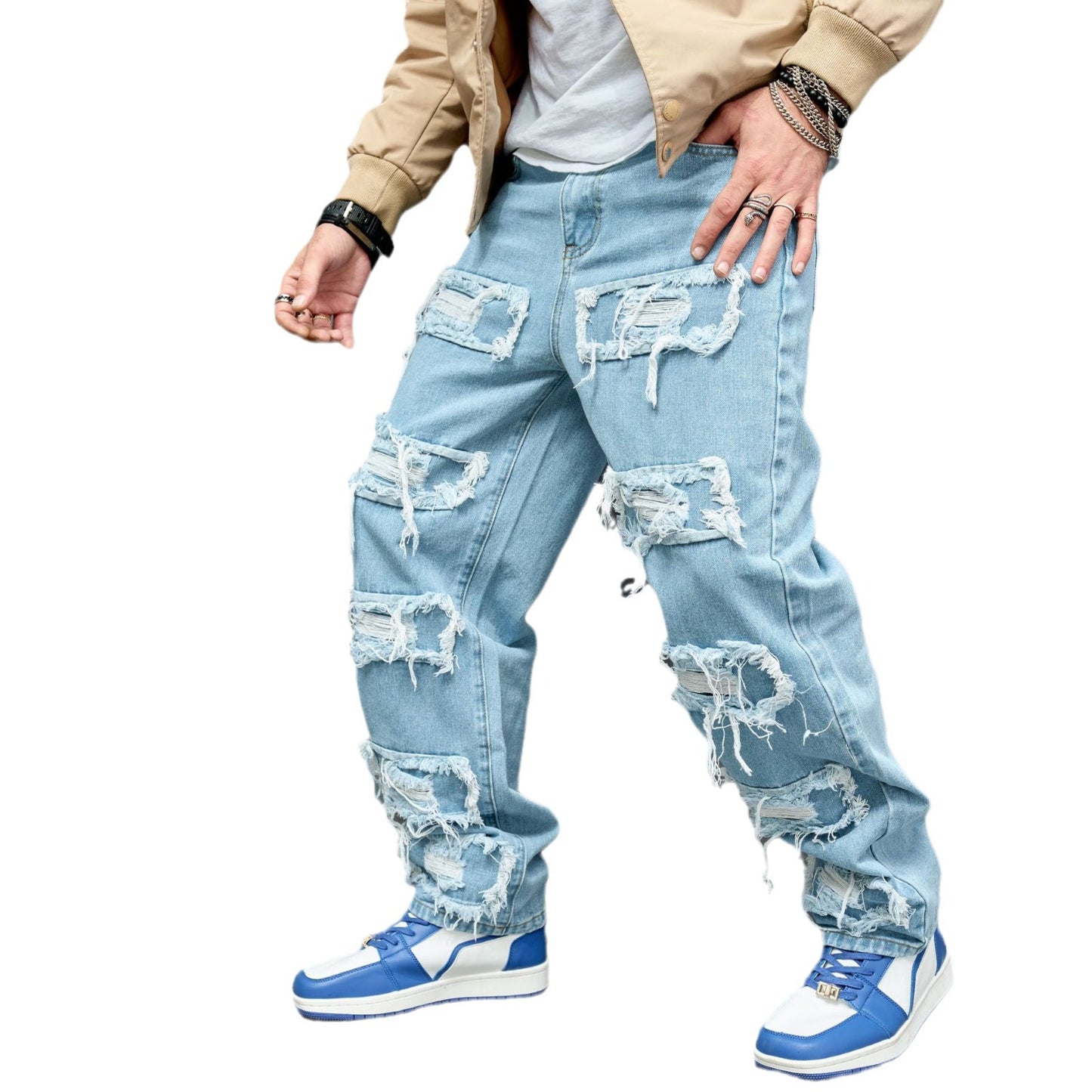 Jeans Hombre HEAVY DISTRESSED – Estilo Urbano con Actitud Rebelde