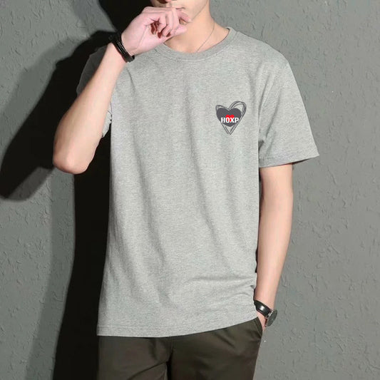 Camiseta Hombre HOXP HEART – Estilo Casual con un Toque Minimalista