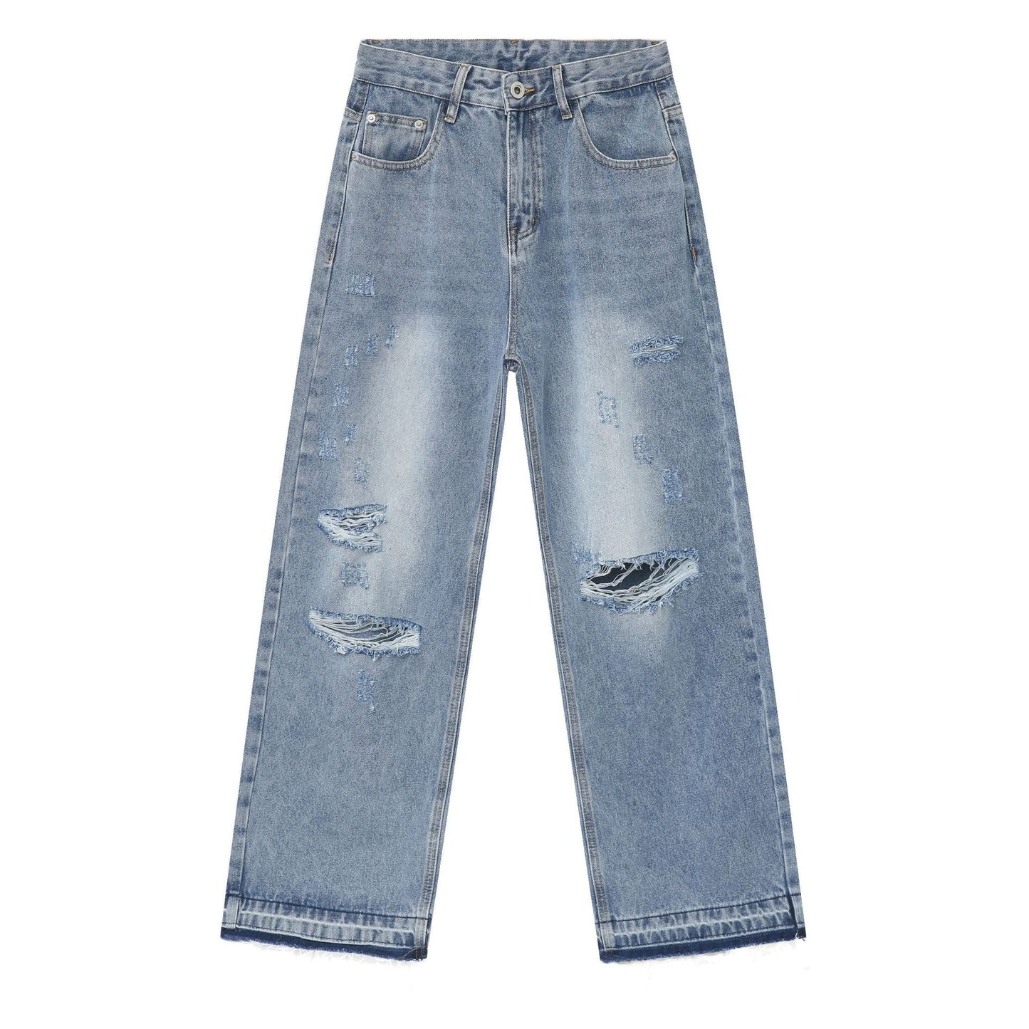 Jeans Hombre DISTRESSED HIGH WAIST – Diseño Moderno con Estilo Desgastado