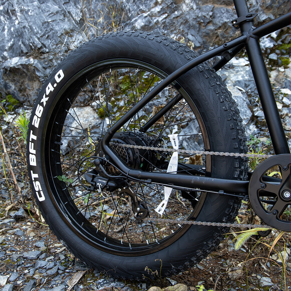 Bicicleta profesional para adultos 26 X 4.0 Inches Fat Tire Electric Mountain Bicycle, 1000W Motor 48V 15Ah Ebike For Trail Riding, Excursion And Commute, UL And GCC Certified