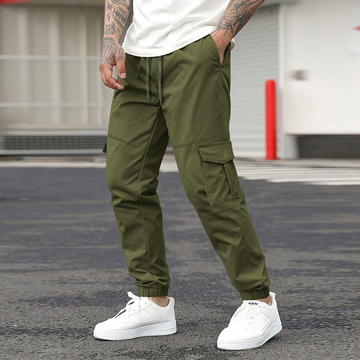 Pantalón Hombre BLACK CARGO – Funcionalidad y Estilo Urbano